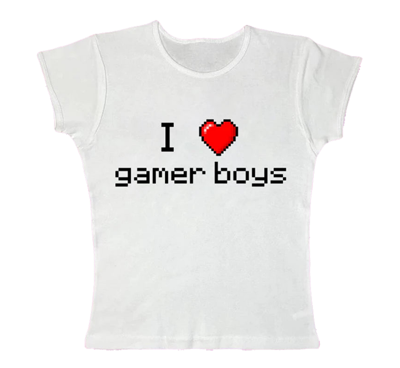 I Love Gamer Boys Baby Tee